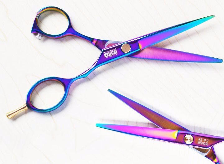 Purple titanium 6.0 inch HIGH QUALITY Shear