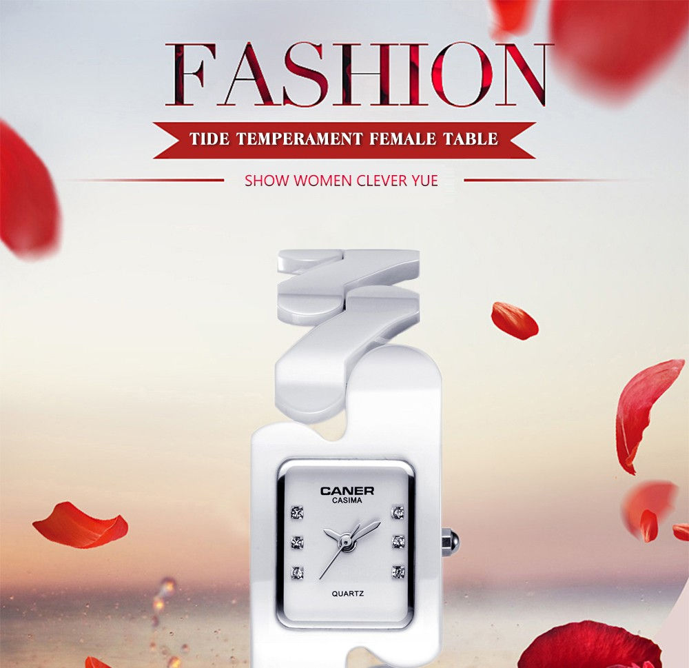Casima White Sapphire ceramic business wristwatch