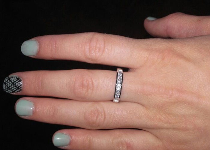 Thumbnail: Luxury Austrian Zircon Platinum Plated Ring