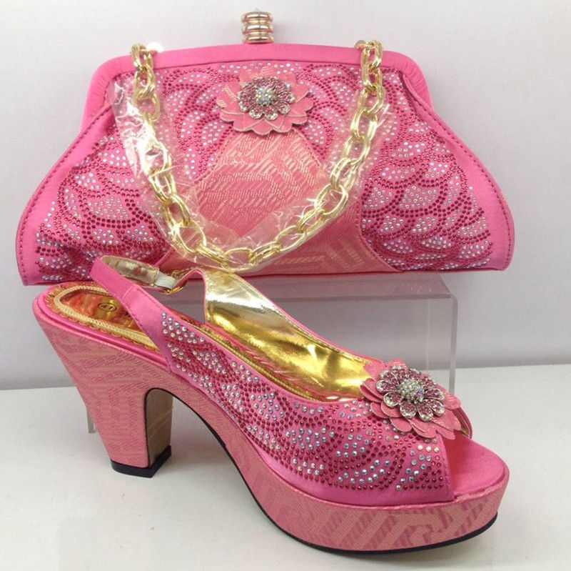 Italian Slingback Pump with matching bag set