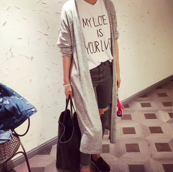 Crochet Knitted Cardigan Long-sleeve