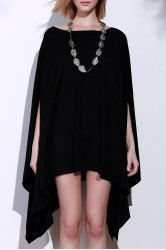 1/2 Batwing Sleeve Asymmetric Solid Loose Top