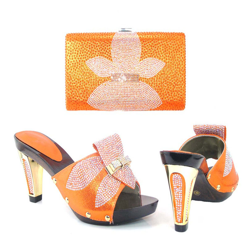 Super High Slingback Pumps with Matching Handbag