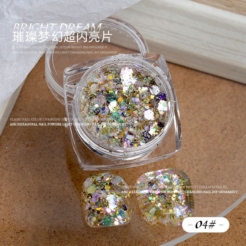 الصورة المصغرة: Dry Glitter Nail Art 
