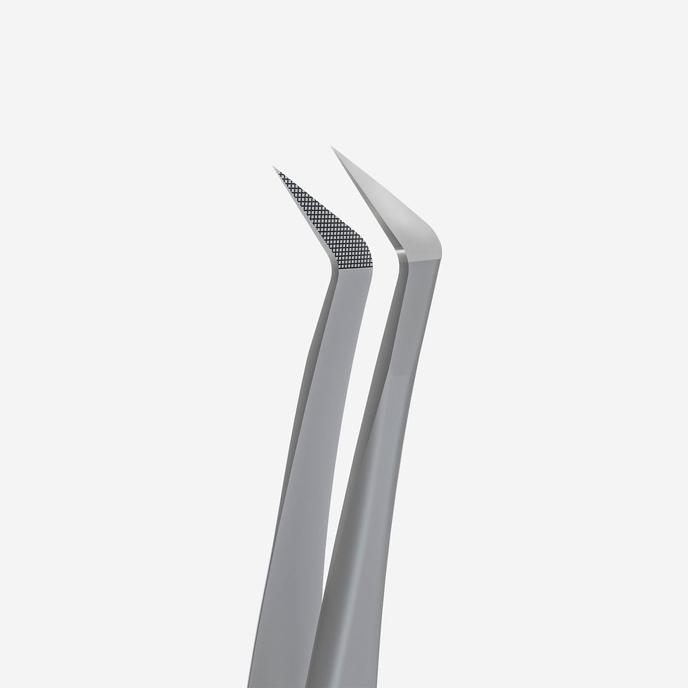 Thumbnail: Staleks - Professional eyelash tweezers with fiber EXPERT 44 TYPE 12