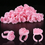الصورة المصغرة: 100pcs Heart SPink Glue Cup Rings