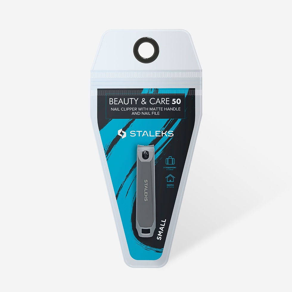 Thumbnail: Staleks - Nail clipper small with matte handle and nail file BEAUTY & CARE 50