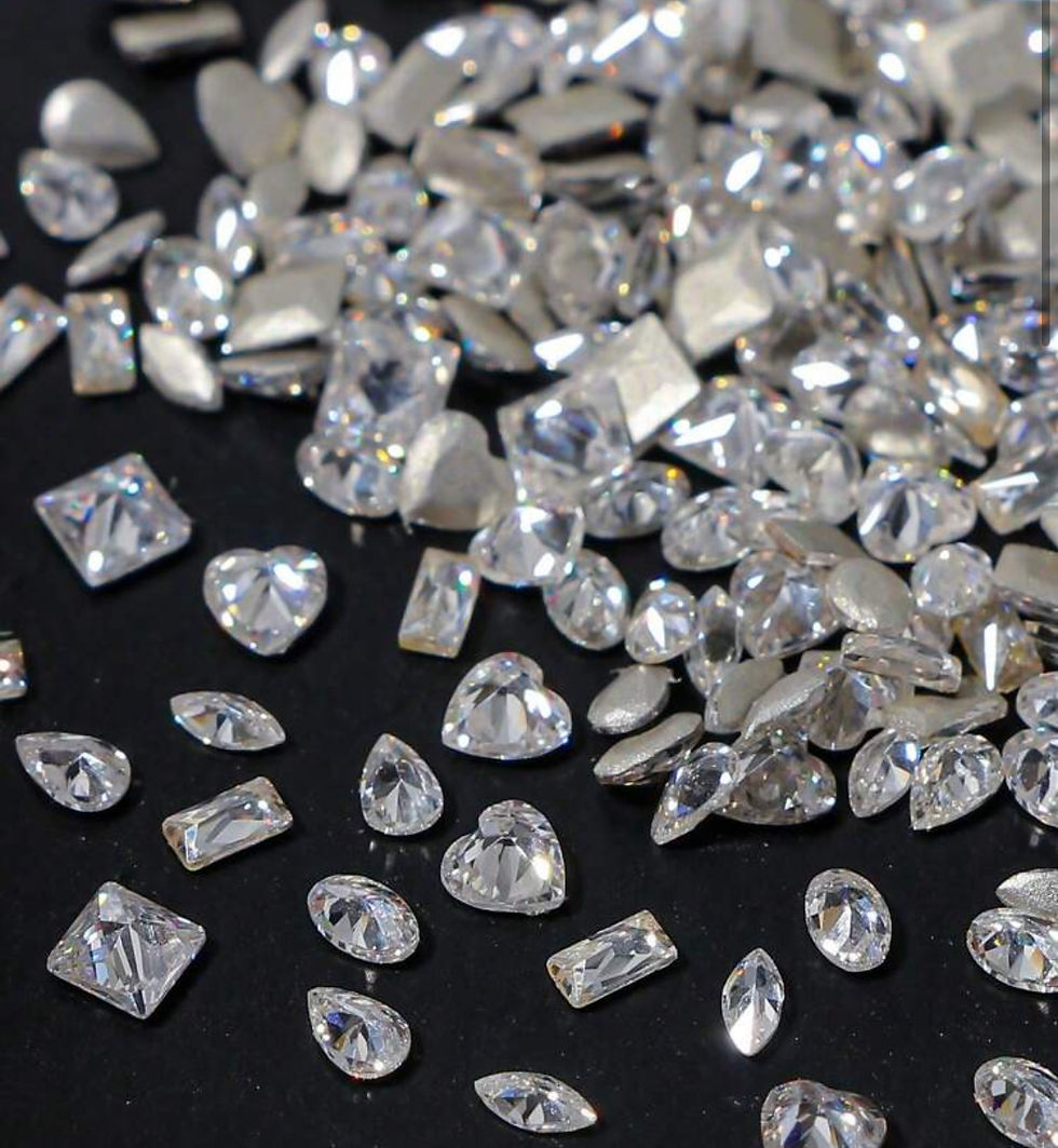 الصورة المصغرة: 100pcs - Flat Diamond Nail Art ( Mixed Shape)