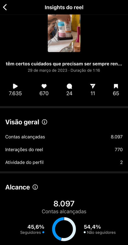 insights do reels