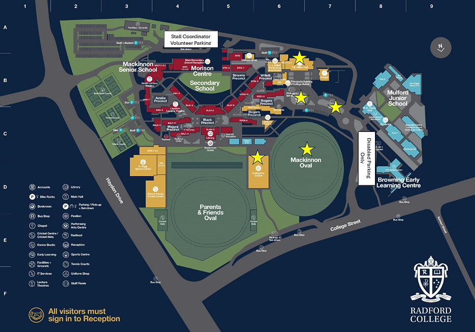 Radford College Map.png