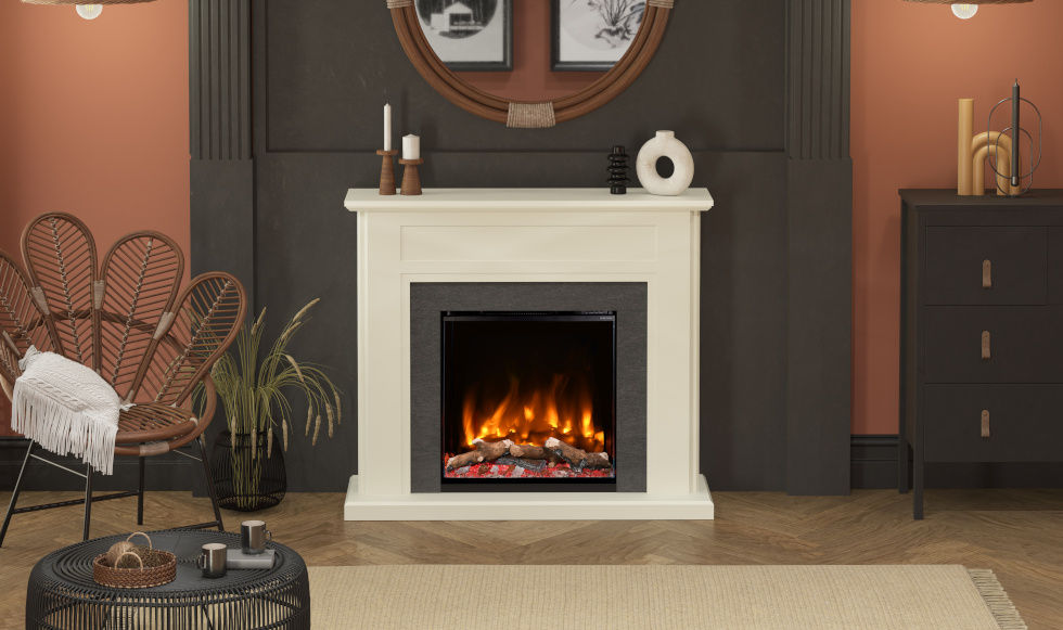Thumbnail: PRYZM Azara Electric Fireplace Suite