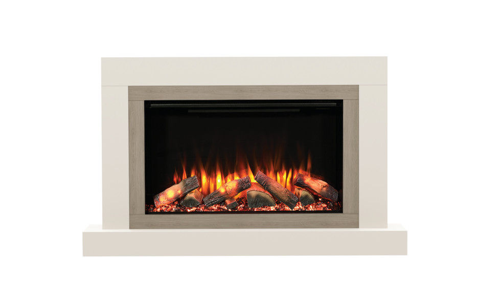Thumbnail: Diamond Fireplaces CHERRY Electric Fireplace Suite