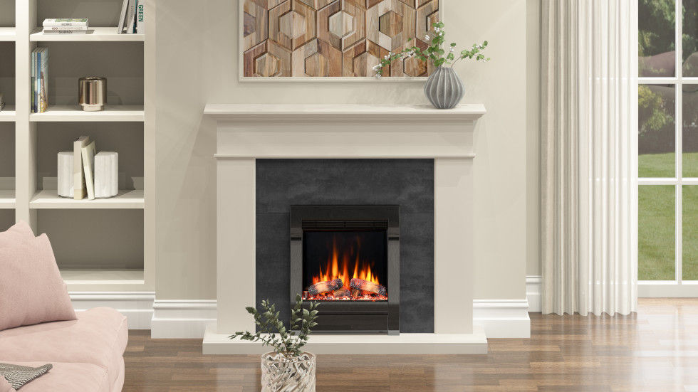 Thumbnail: Diamond Fireplaces WALNUT Electric Fireplace Suite