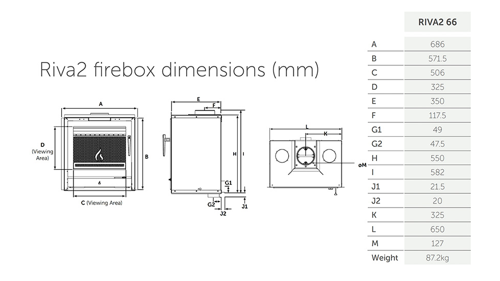 Thumbnail: Stovax Riva2 66 Solid-Fuel Fire