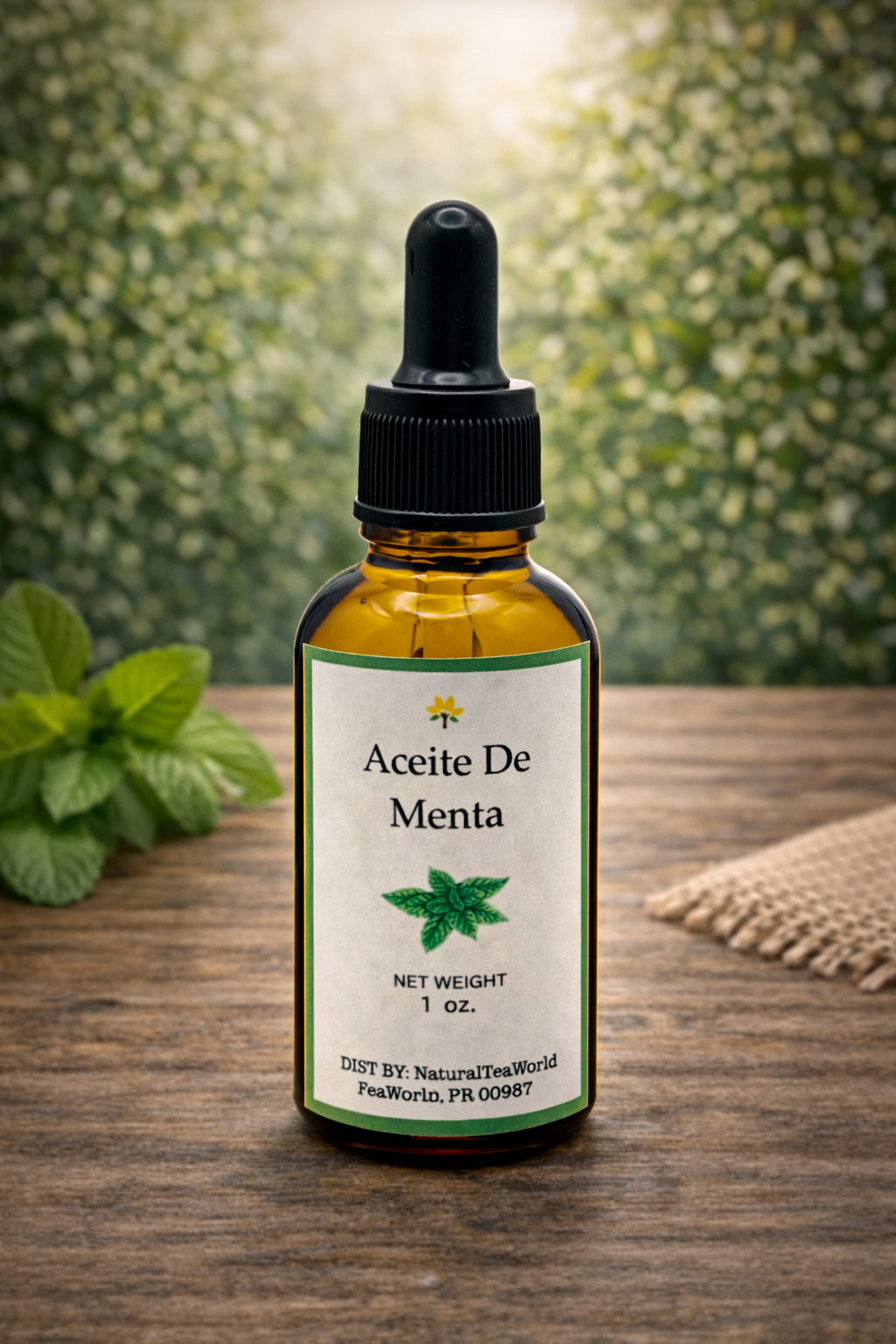 Aceite esencial de menta (Mentha) 1 onza