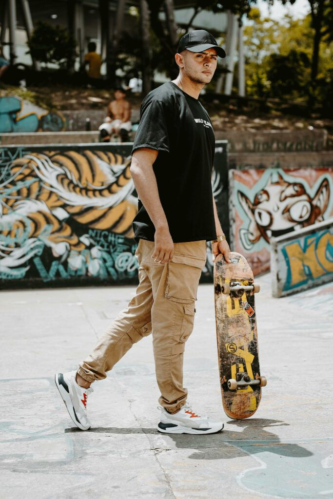 Photo by Fernando Ortiz P: https://www.pexels.com/photo/man-with-a-skateboard-in-a-skatepark-17977204/