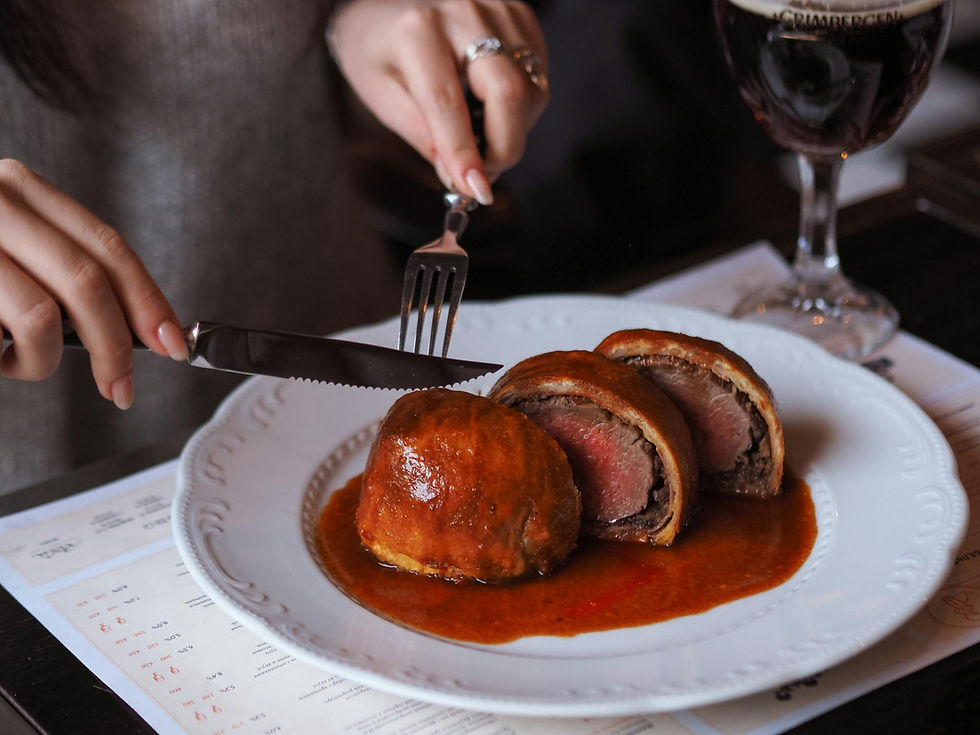 Photo by Nadin Sh: https://www.pexels.com/photo/close-up-of-beef-wellington-11267448/