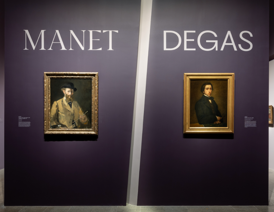 Manet and Degas side by side art works