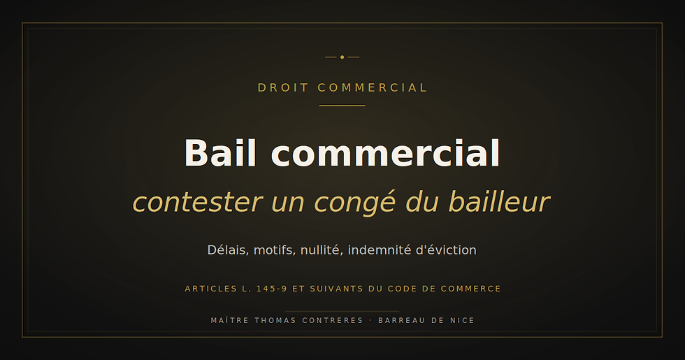Contester le congé d'un bail commercial : guide pratique du locataire