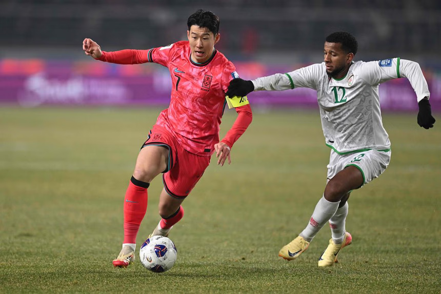 Son Heung-min says he ‘let teammates down’ in South Korea’s World Cup qualifying draw