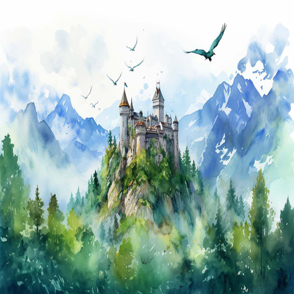 【背景素材】城イラスト(8点)