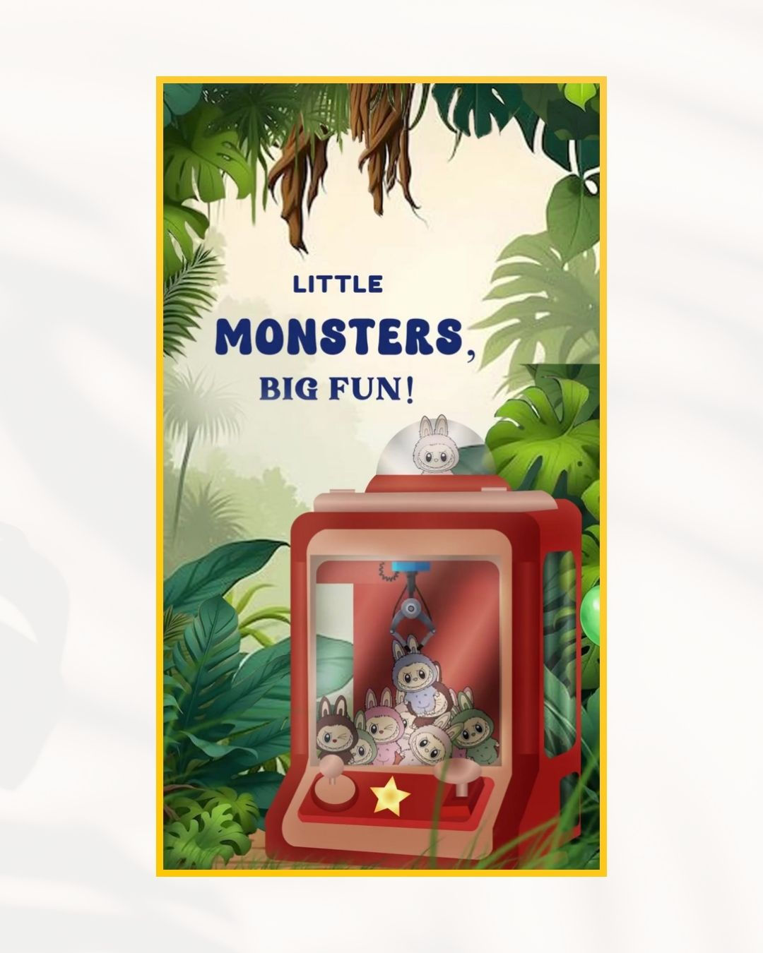 Labubu Jungle Theme Birthday Invitation – Fun Kids E-Invite