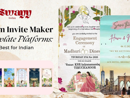 Confused between a custom invite maker and template platforms? Discover which option suits Indian wedding invites, Hindu wedding e invites, and digital invites best.