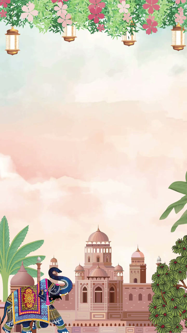 Thumbnail: Royal Rajasthani Heritage Elephant Wedding Digital Invitation