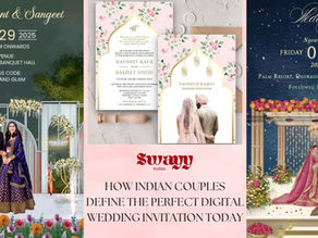 Discover how Indian couples today define the perfect digital wedding invitation—balancing tradition, personalisation, functionality & style. A complete guide to modern Indian wedding invites.