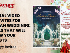 Explore stunning floral video e-invite ideas for Indian weddings. Discover how digital invites blend tradition, animation, and elegance to impress guests instantly.
