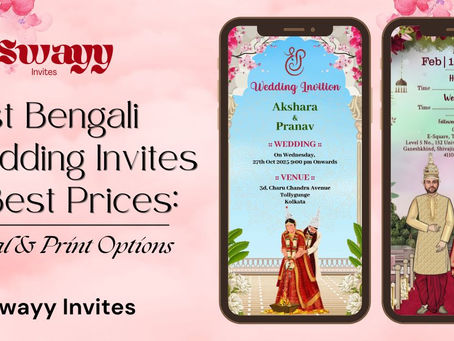 Explore best-priced Bengali wedding invites with digital & print options. Compare designs, costs, traditions & modern e-invites for Bengali weddings.