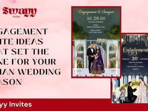 Discover engagement invite ideas that set the tone for your Indian wedding season. Explore digital invites, Hindu wedding e invites, trends, and personalisation tips.