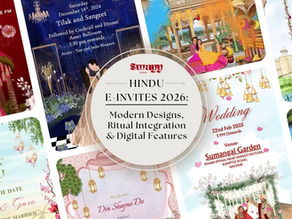 Explore Hindu e invites 2026 with modern designs, ritual integration & smart digital features. Discover premium Indian wedding invites and digital invite trends.
