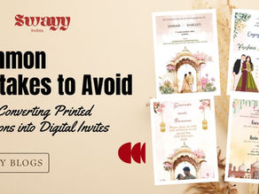 Avoid common mistakes when converting Indian wedding invites into digital formats. Learn expert tips to create perfect Hindu Wedding E Invites with Swayy Invites.