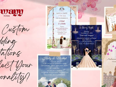 Discover how custom wedding invitations express your personality. Explore Indian wedding invites, Hindu wedding e invites & digital invite trends with Swayy Invites.