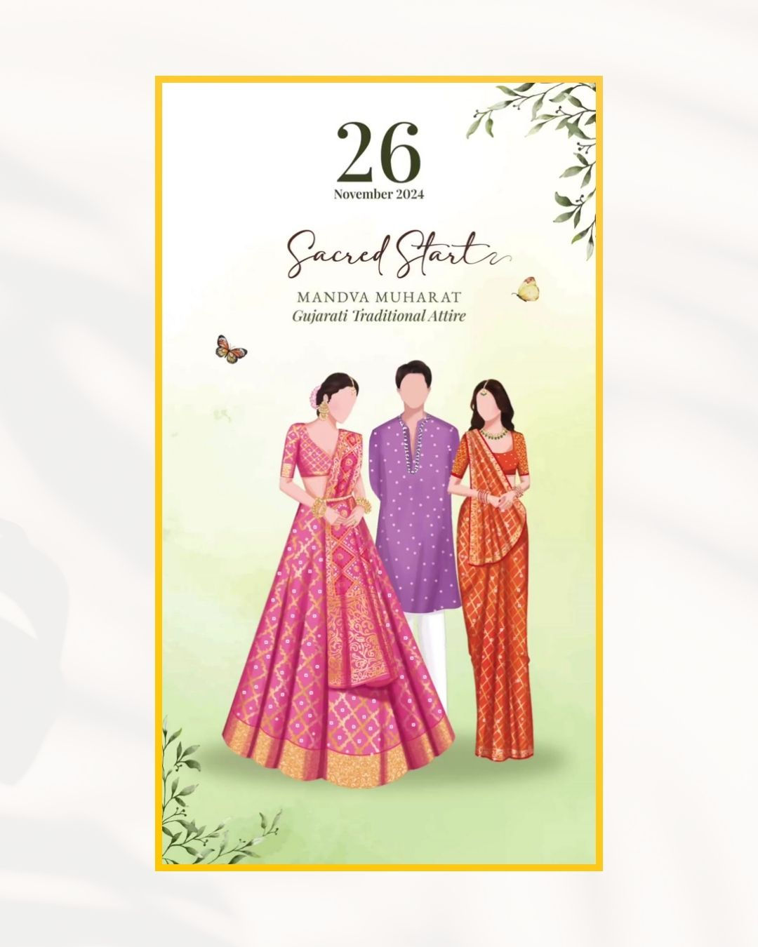 Gujarati Mandva Muhurat Wardrobe Planner – Sacred Wedding Outfit Guide