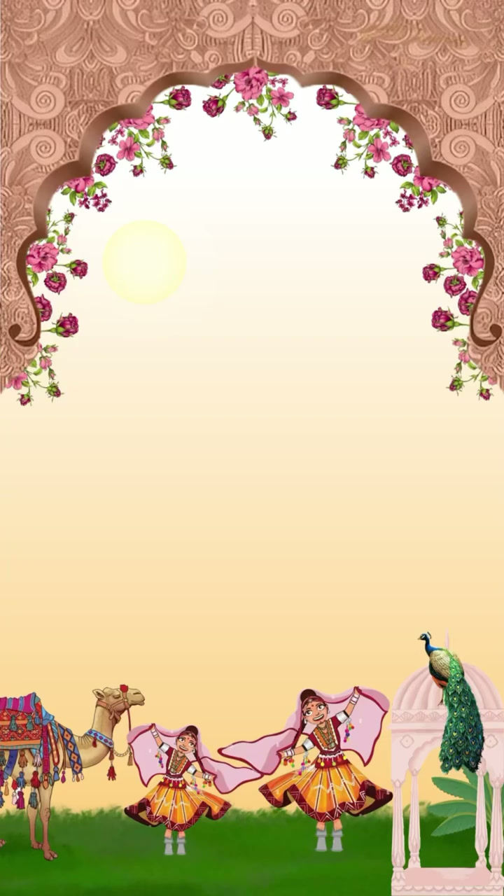 Thumbnail: Royal Palace-Inspired Wedding Invitation with Illustrated Couple