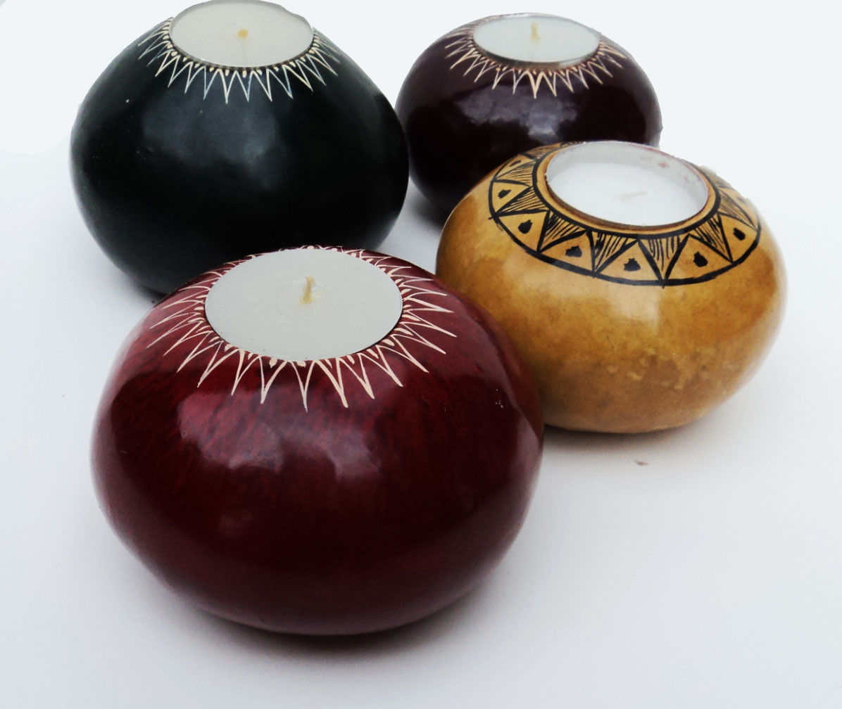 Gourd Candleholders