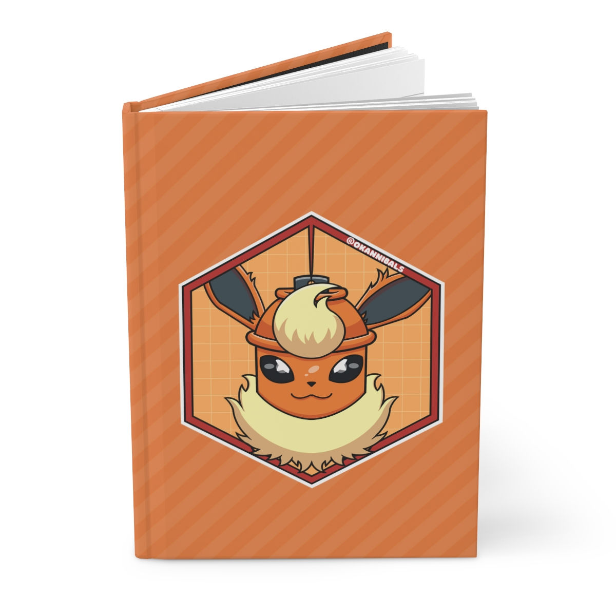Flareon as Spray can on lined notebook pokemon Okannibals Eeveelution