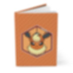 Flareon as Spray can on lined notebook pokemon Okannibals Eeveelution