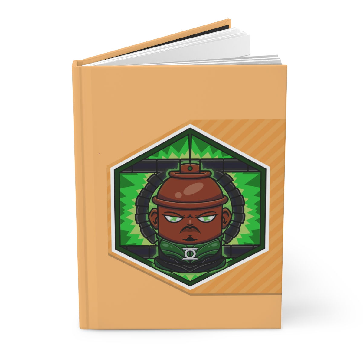 Jon Sterwart as a spraycan from dc comics. Green Lantern notebook Okannibals