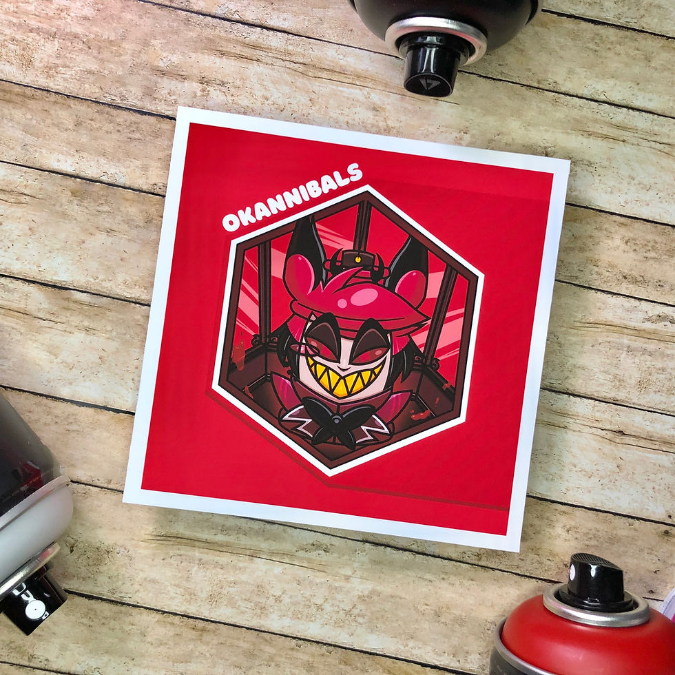 Okannibals @okannibals www.okannibals.com okartmove kaneditionHazbin hotel alastor niffty