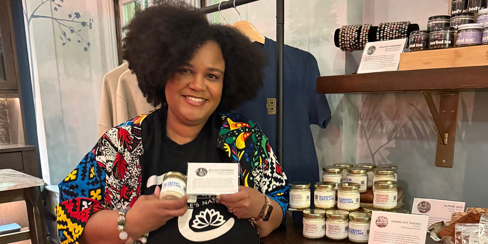 Nicole's Natural's Soy Candles At Hotel Revival's Corner Store