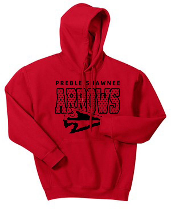 Thumbnail: Preble Shawnee Hooded Pullover Sweatshirt