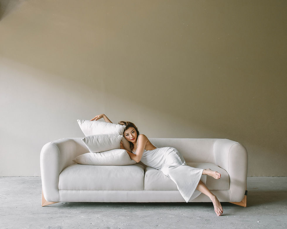 Hình thu nhỏ: SOFA THỎI CÁT BẠC (Premium Fabric)