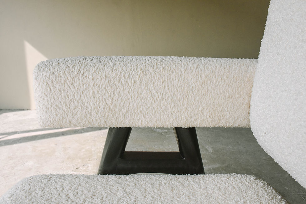 Hình thu nhỏ: DINING CHAIR TIRAMISU (Boucle Fabric)