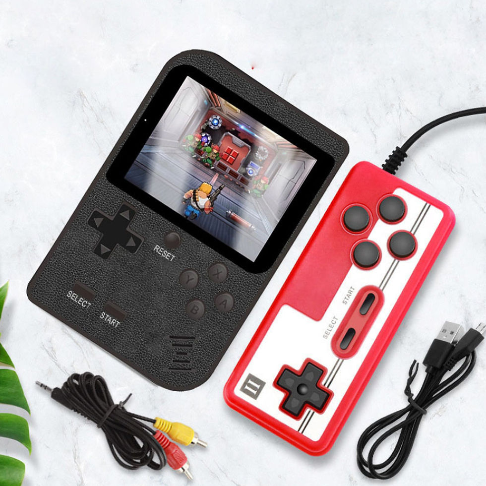Thumbnail: Portable Game Pad With 400 Games Included + Additional Player Controller