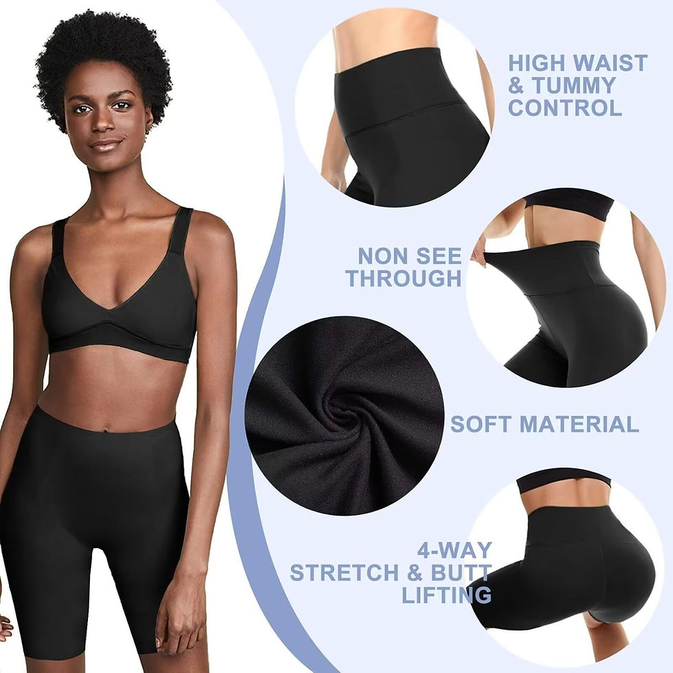 Thumbnail: HIGHDAYS 5 Pack Biker Shorts Women - 5"/8" High Waist Spandex Workout Yoga Runn