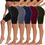 Thumbnail: HIGHDAYS 5 Pack Biker Shorts Women - 5"/8" High Waist Spandex Workout Yoga Runn