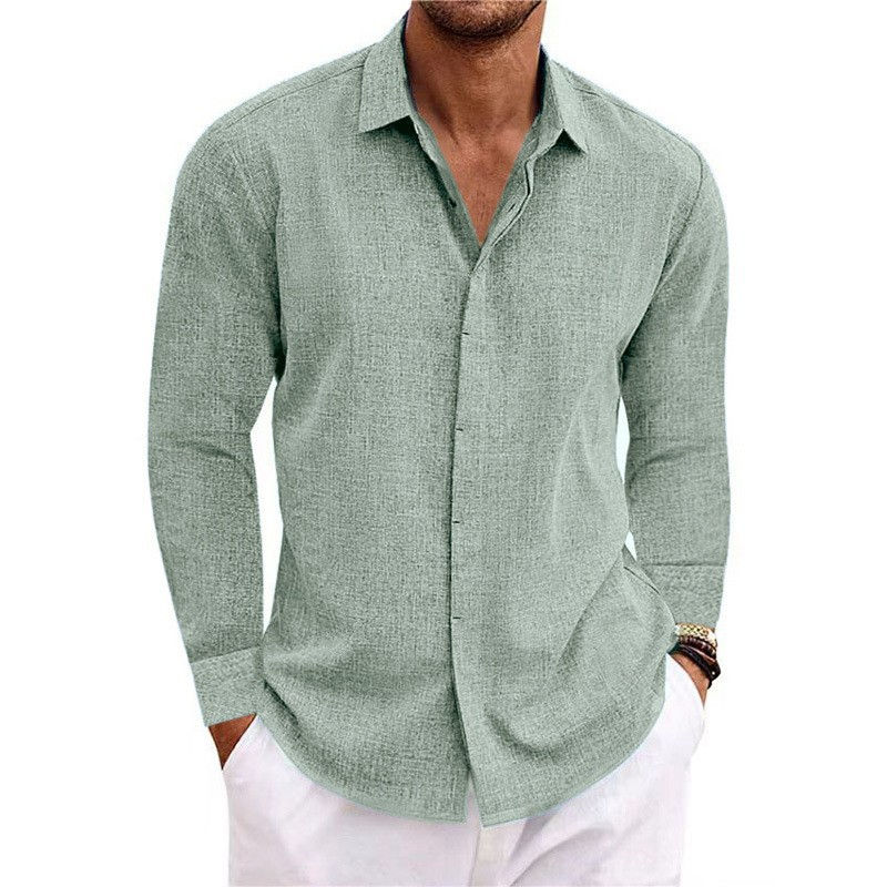 Thumbnail: Men's linen long sleeved Shirt 